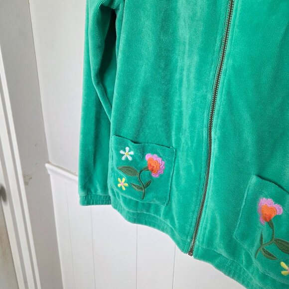 MINI BODEN Green Terry Zip Jacket - Picture 2 of 4